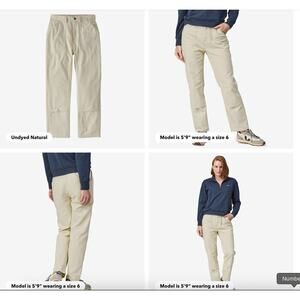 Patagonia Women's Heritage Stand Up‎ Pants -Undyed Natural 10